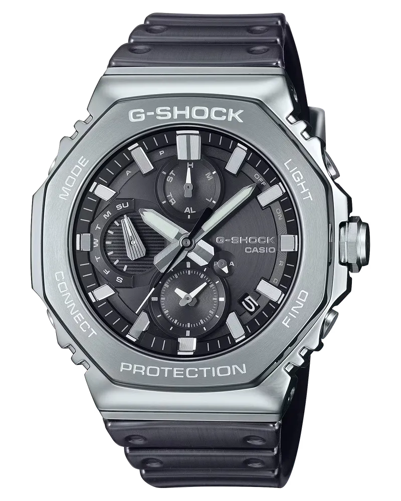 Casio G-Steel Protection Classic, Solar, Silikonband, 46mm Herrenuhr GMC-B2100Y-1AER 