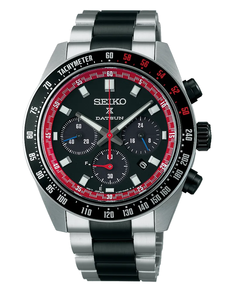 Seiko Speedtimer Solar Chronograph Herrenuhr SSC957P1 Dunkelrot