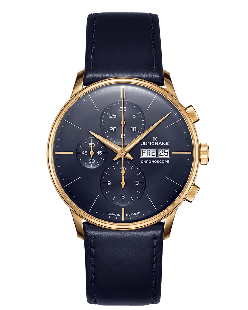 Junghans Meister Chronoscope Saphirglas Herrenu 