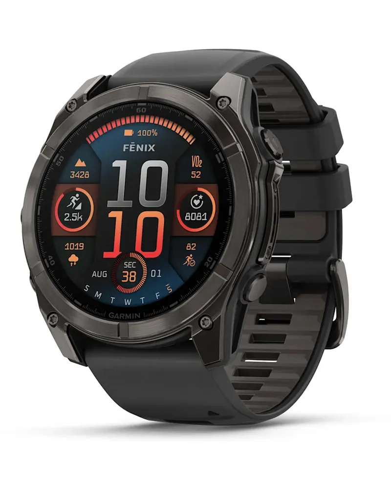 Garmin fēnix® 8 - 51 mm AMOLED Sapphire Schwarz/Carbongrau Titan DLC 010-02905-21 Schwarz