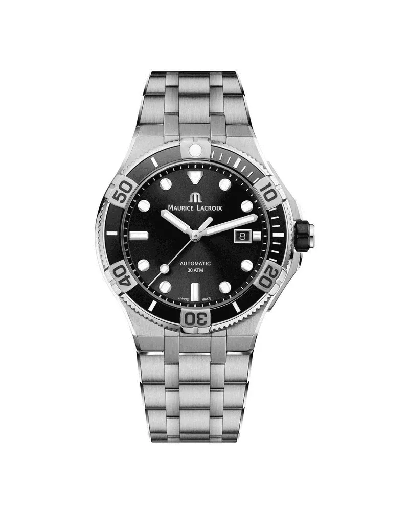 Maurice Lacroix Aikon Strap-Promotion Venturer Herrenuhr AI6058-SS002-330-2 Schwarz