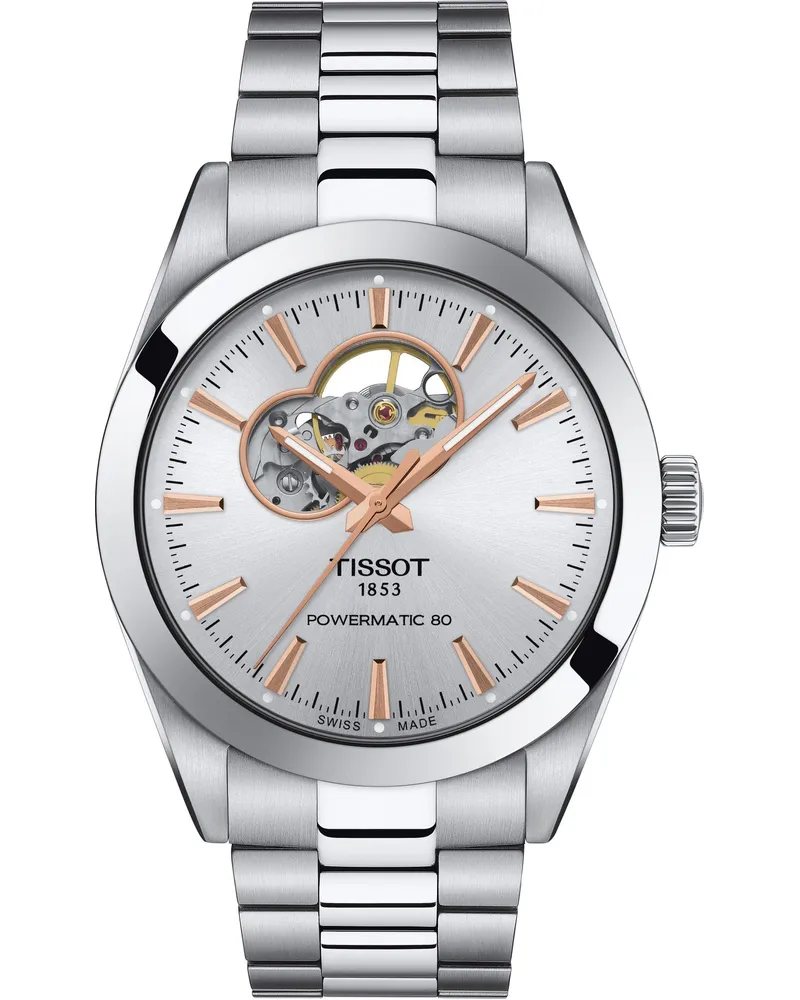 Tissot Gentleman Powermatic 80 Herrenuhr T127.407.11.031.01 Silber