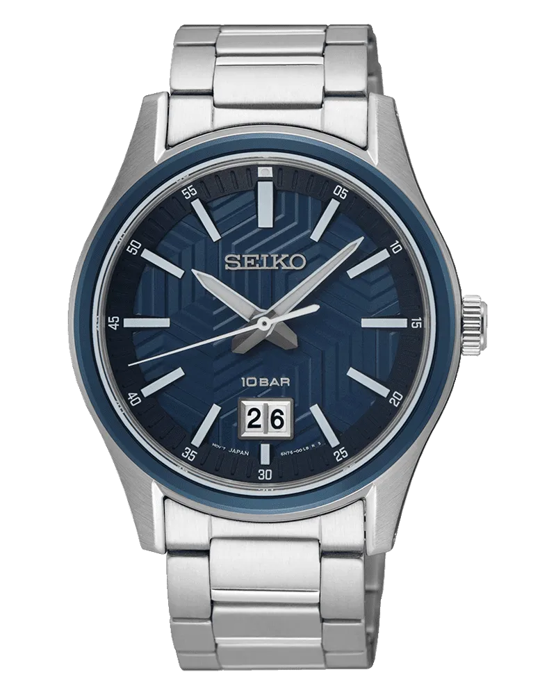 Seiko Quarz Herrenuhr SUR559P1 Blau