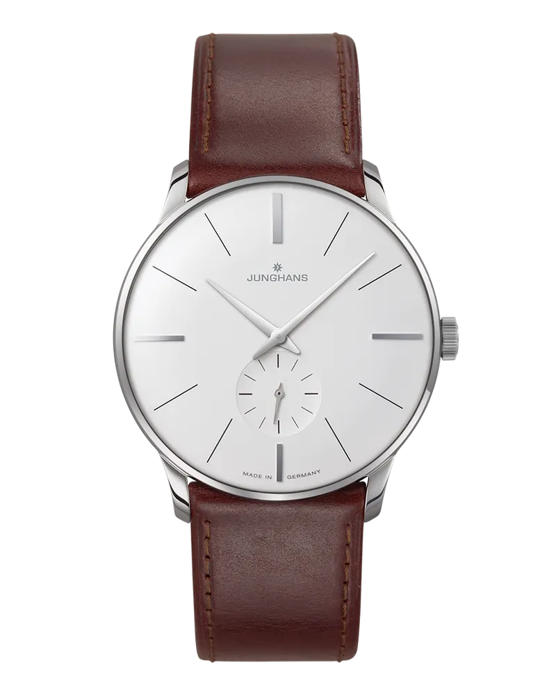 Junghans Meister Handaufzug Saphirglas Herrenuhr 027/3200.02 Weiß