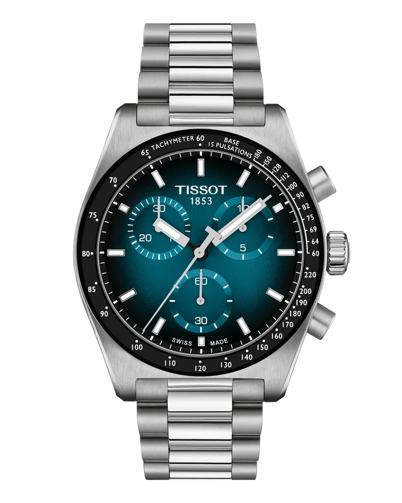 Tissot PR516 Quarzwerk Edelstahlband, Blau, 40mm Herrenuhr T149.417.11.041.01 Schwarzblau