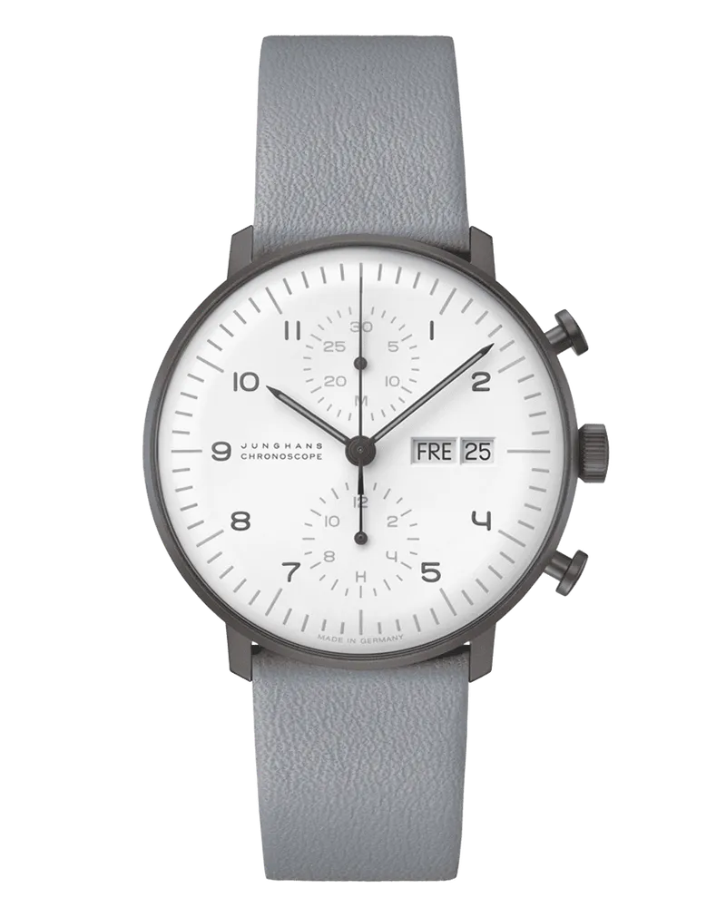 Junghans max bill Chronoscope Saphirglas Herren 