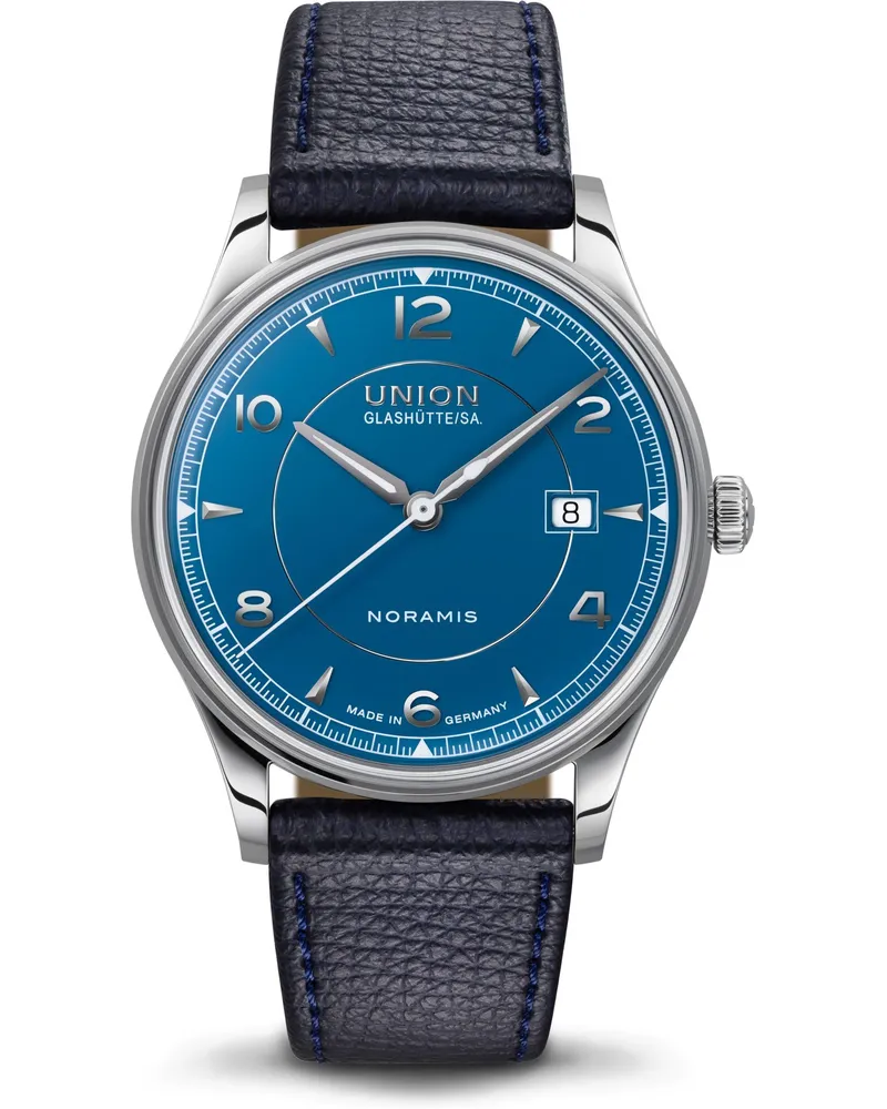 Union Glashütte Noramis Datum Herrenuhr D016.407.16.047.00 Blau