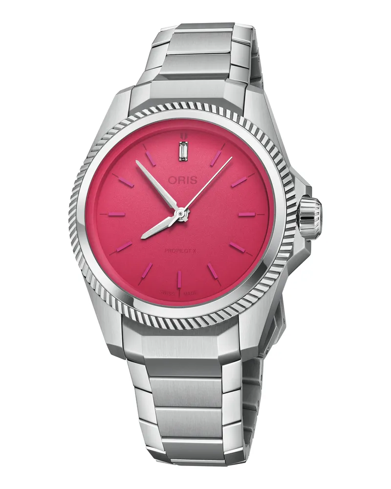 ORIS Propilot X Miss Piggy Edition Damenuhr 01 531 7796 4158-07 8 17 05LC Pink