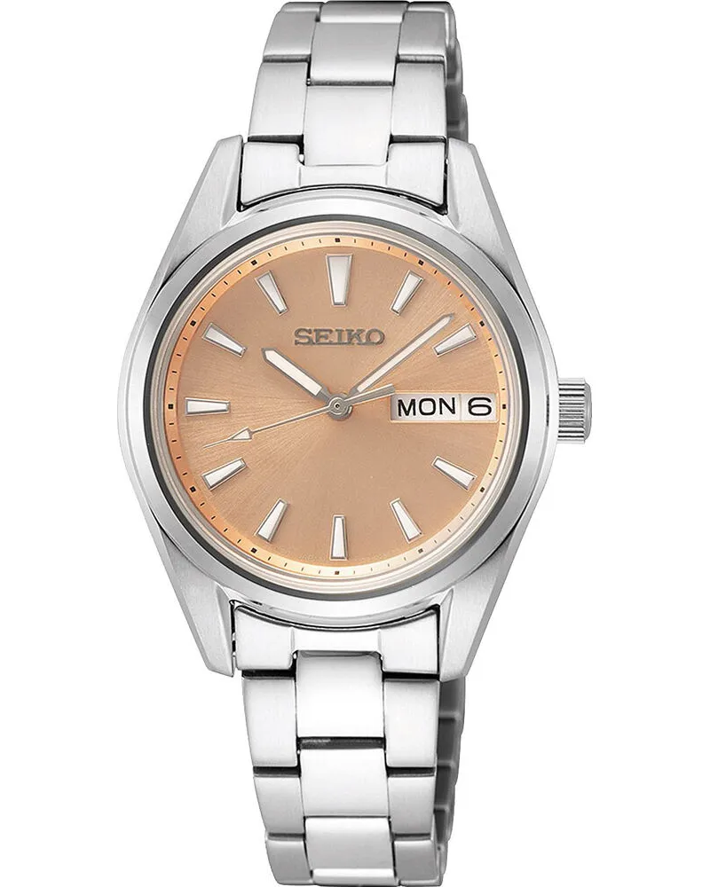 Seiko Quarz SUR351P1 Damenuhr Goldroségold