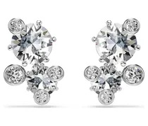 Constella Ohrstecker, Rundschliff, Weiß, Rhodiniert