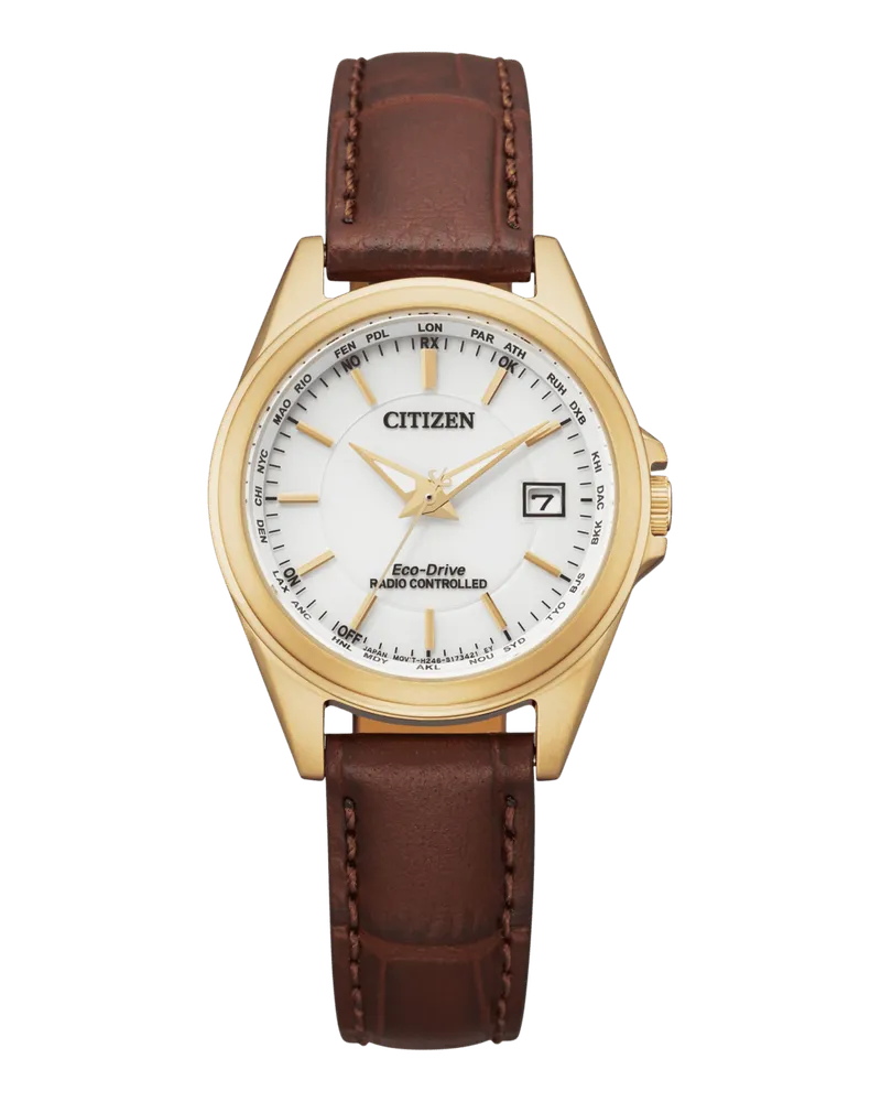 Citizen Eco-Drive Radio Controlled Damenuhr EC1183-16A Weiß