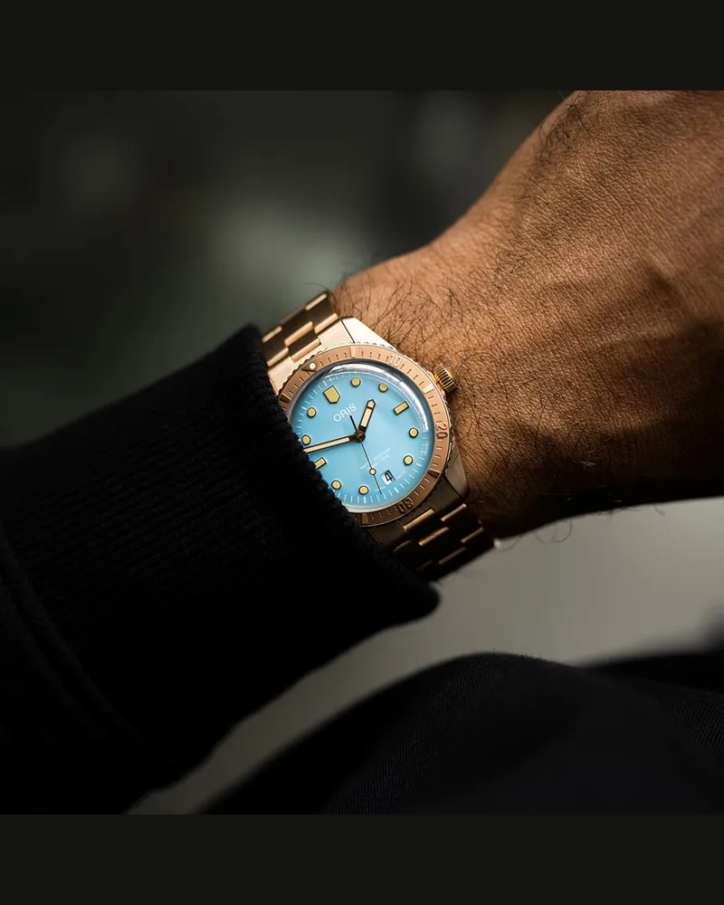 ORIS Divers Sixty‑Five Cotton Candy 38mm Bronze Herrenuhr 01 733 7771 3155-07 8 19 15 