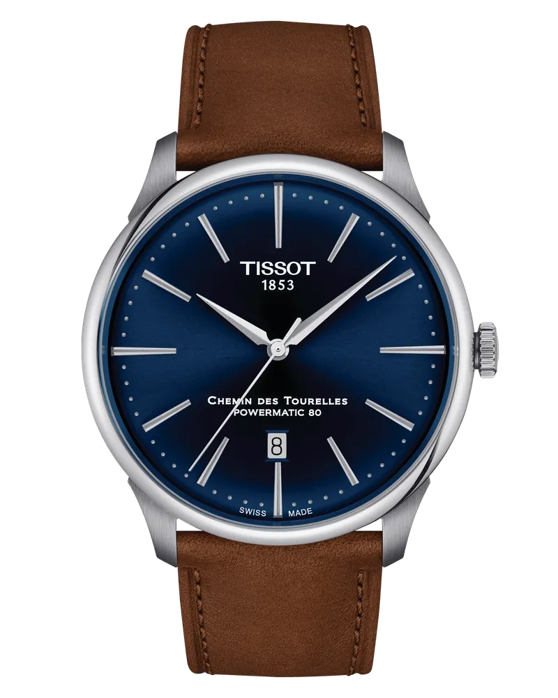 Tissot Chemin Des Tourelles Powermatic 80 Herrenuhr T139.407.16.041.00 Blau
