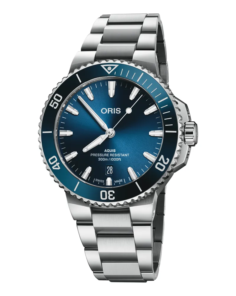 ORIS Herrenuhr Aquis 01 733 7787 4135-07 8 22 04PEB Blau