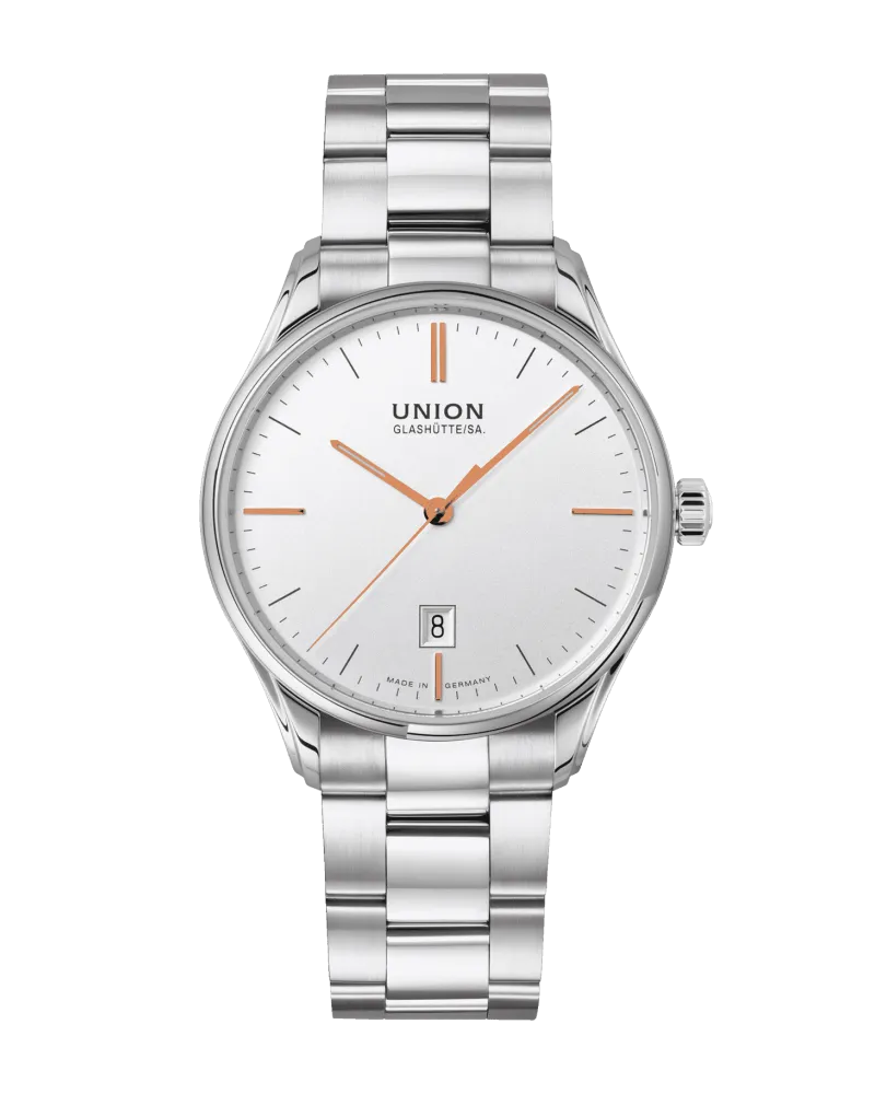 Union Glashütte Viro Datum Herrenuhr D011.407.11.031.01 Weiß