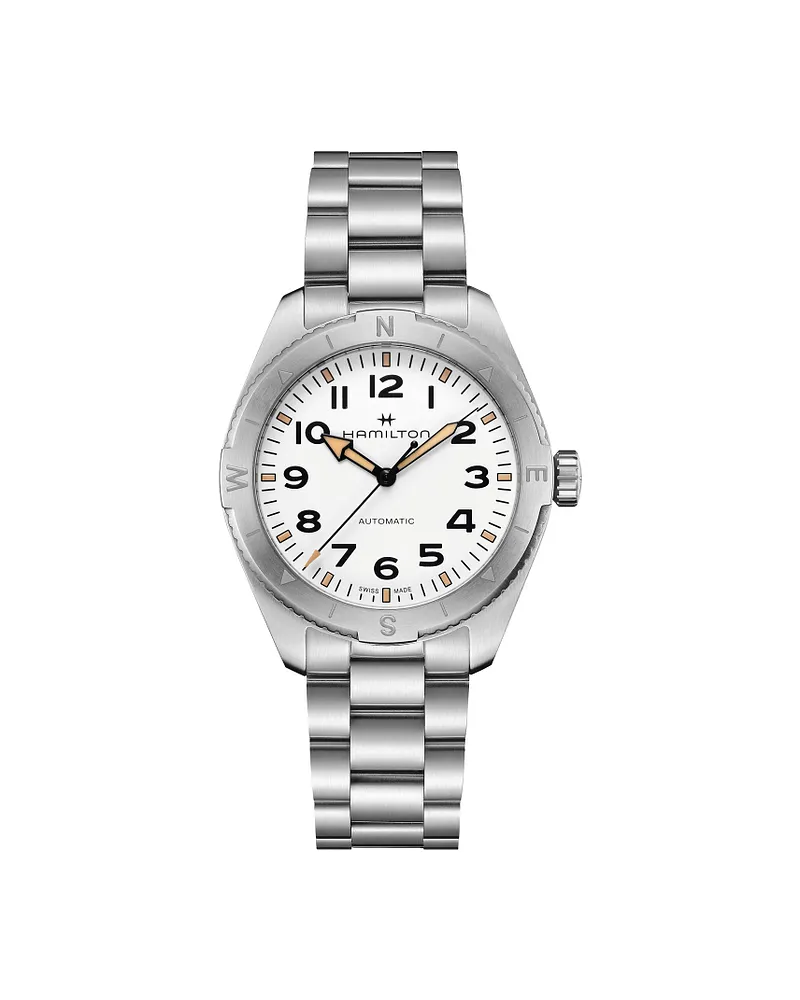 HAMILTON Khaki Field Expedition Automatik Herrenuhr H70315110 Weiß