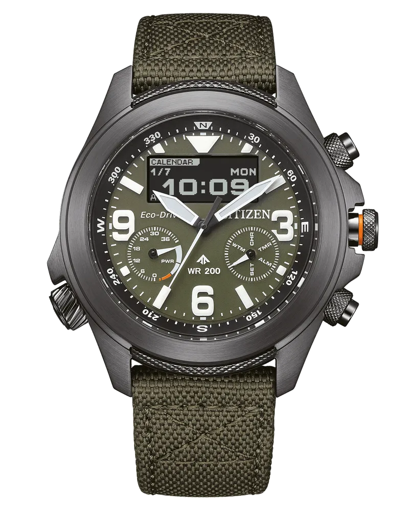 Citizen Eco-Drive Herrenuhr JV1005-02W Grün