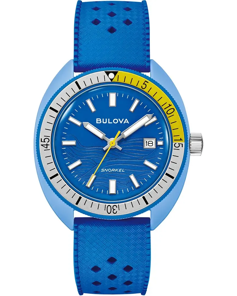 BULOVA 98B445 Herrenuhr Snorkel Blau