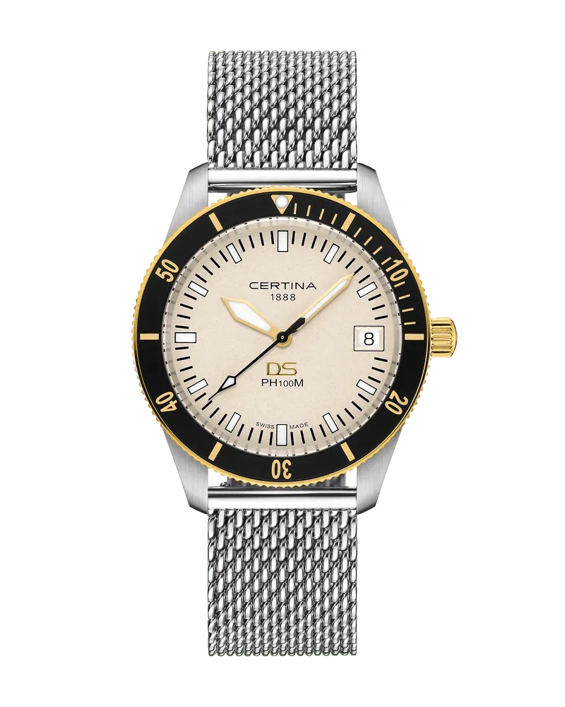 Certina DS PH100M Quarz Herrenuhr C044.410.21.030.00 Creme