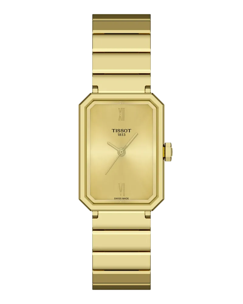 Tissot SRV Schweizer Quarzwerk, Gold, 30mm Damenuhr T160.110.33.023.00 Champagner
