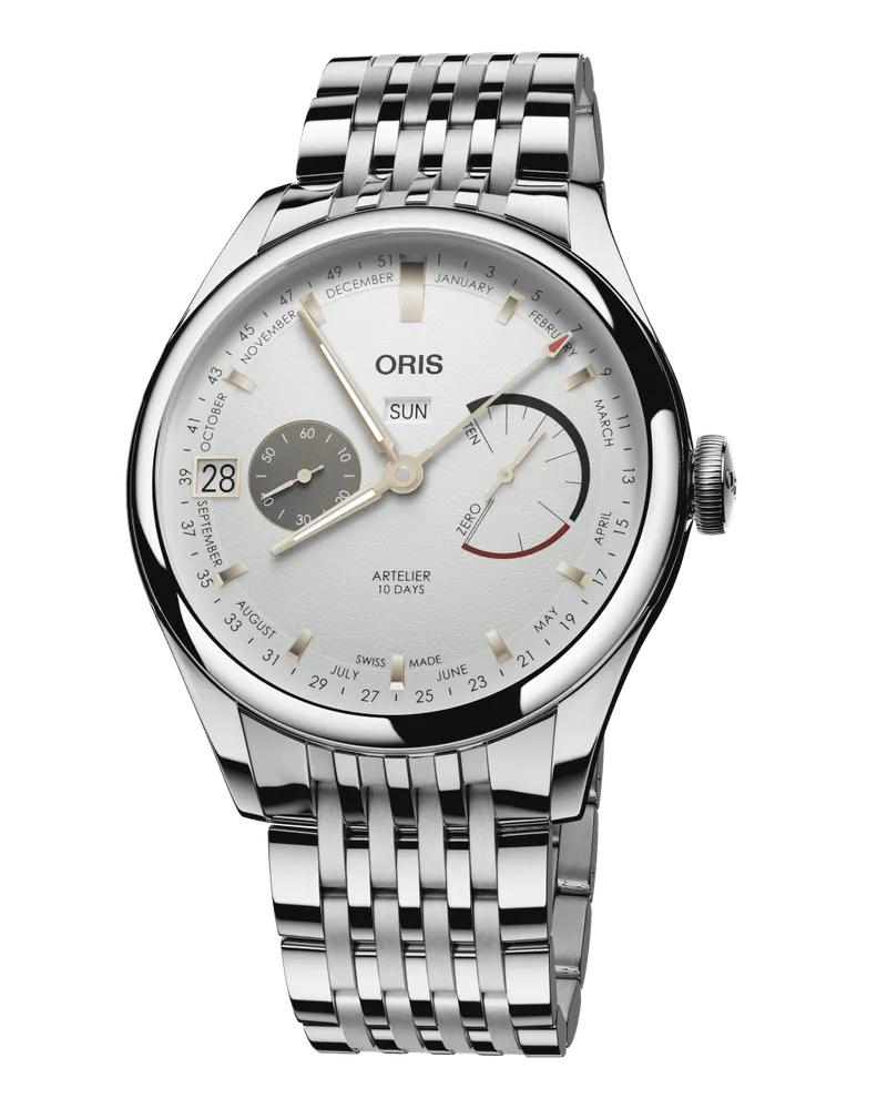 ORIS Artelier Calibre 113 43mm Edelstahl Weiß Herrenuhr 01 113 7806 4051-07 8 23 79PS Weiß