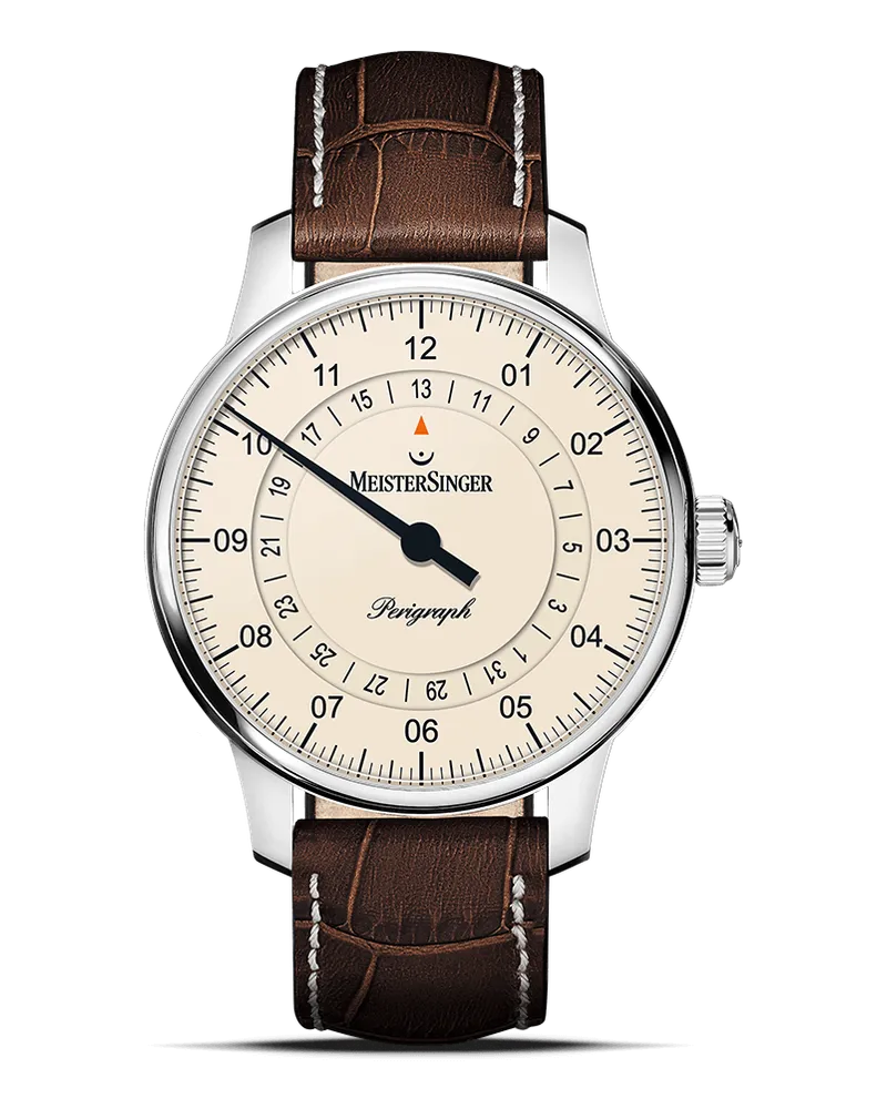 MeisterSinger Perigraph 38 mm Herrenuhr BM1103 Creme