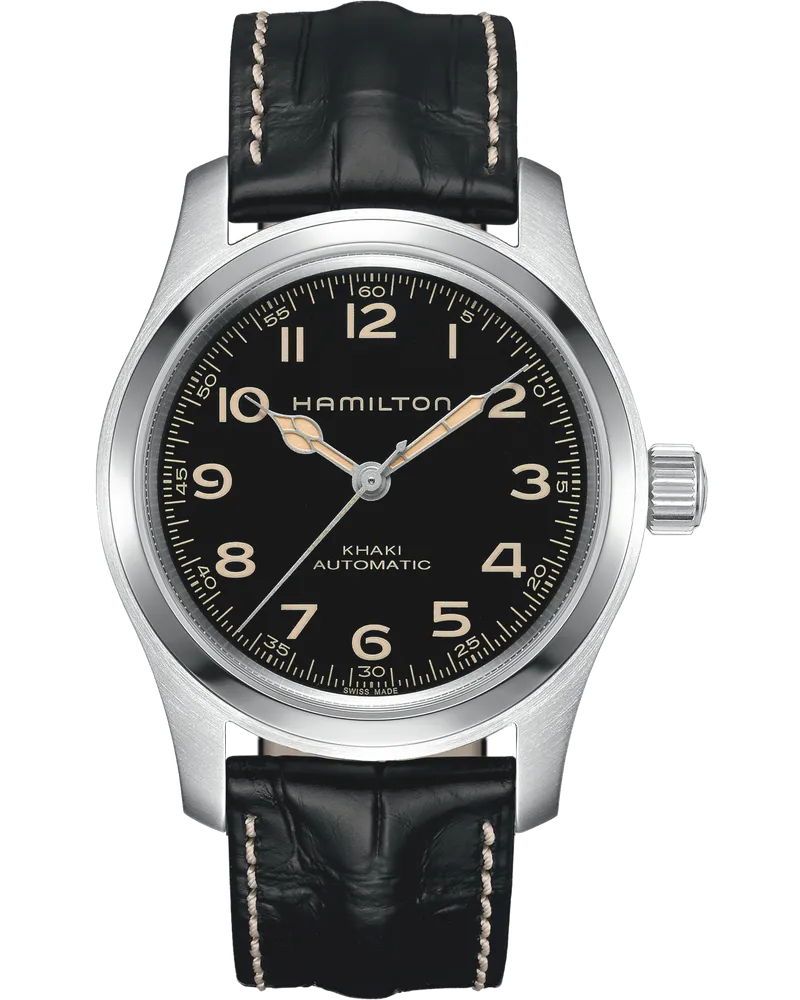 HAMILTON Khaki Field Automatik H70605731 Herrenuhr Schwarz