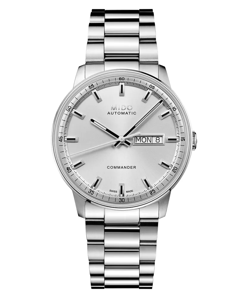 Mido Commander Datoday Automatikwerk Gangreserve bis zu 80 Stunden Herrenuhr M021.430.11.031.00 