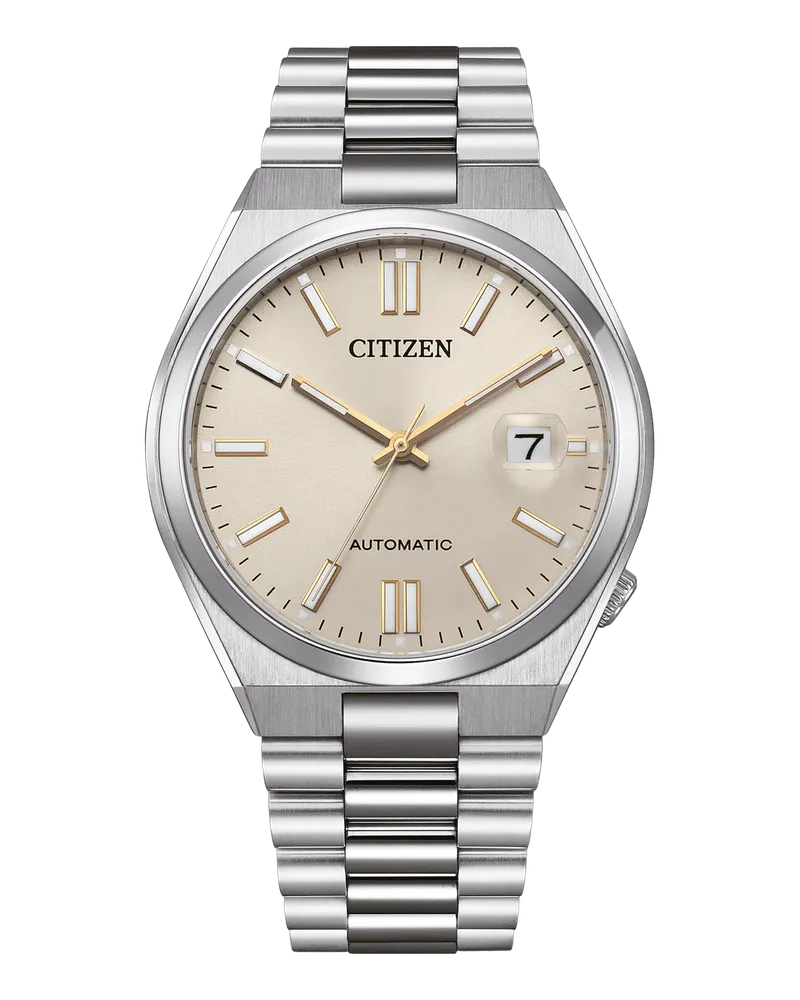Citizen Herrenuhr Automatik Kollektion NJ0151-88W Beige