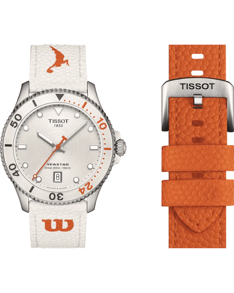 Tissot Seastar Wilson WNBA Unisex Uhr Set T120.410.17.011.00 Silber