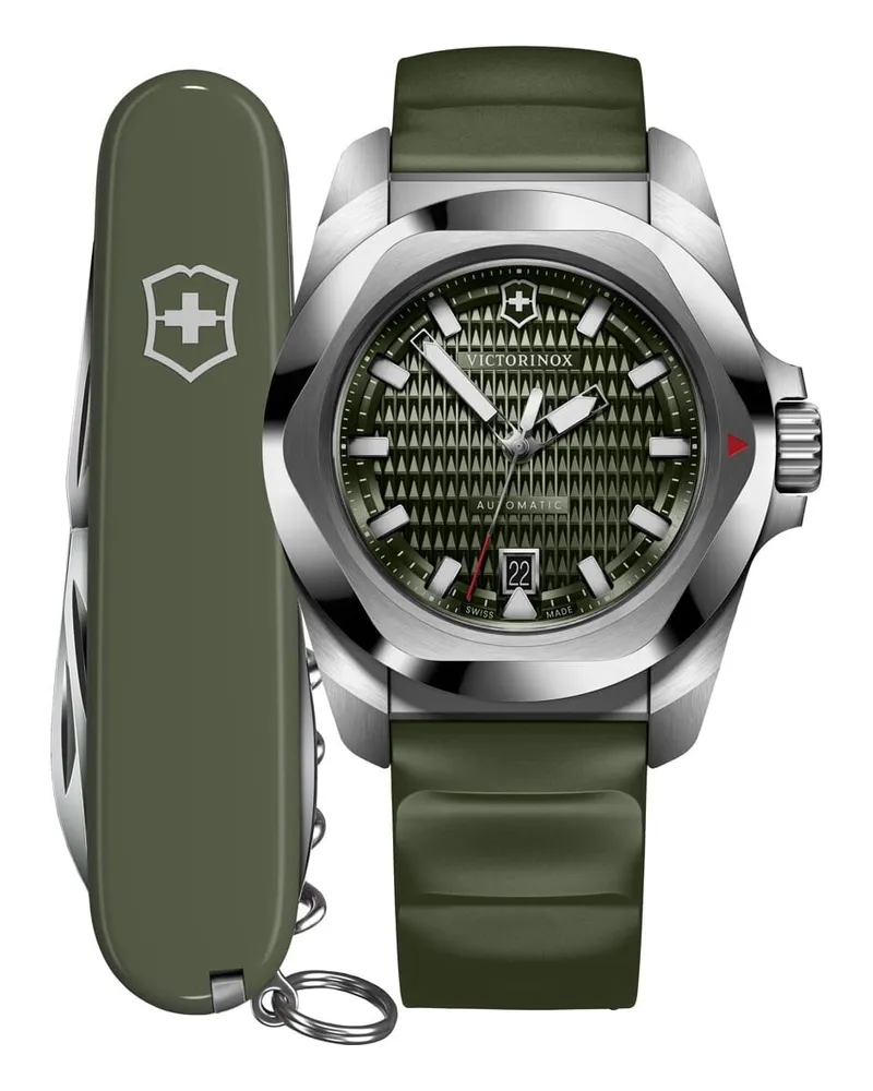 Victorinox I.N.O.X. Automatik Herrenuhr Set 242017.1 Grün