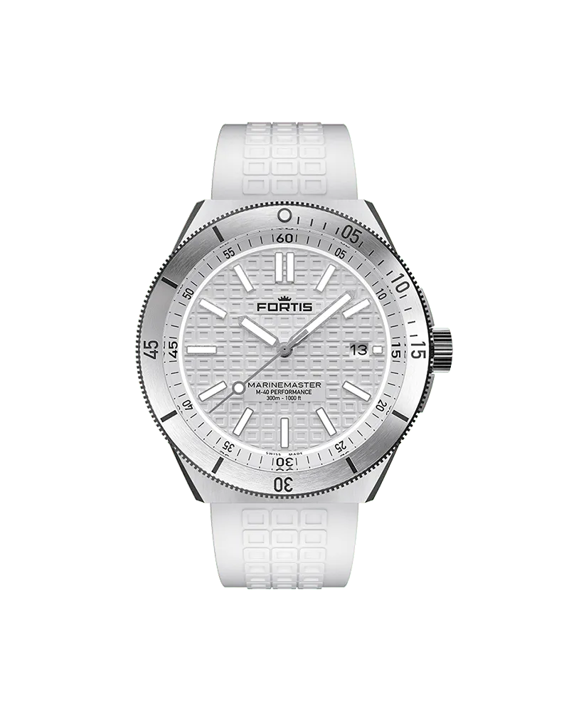 FORTIS Marinemaster M-40 Snow White Herrenuhr F8120009 Weiß