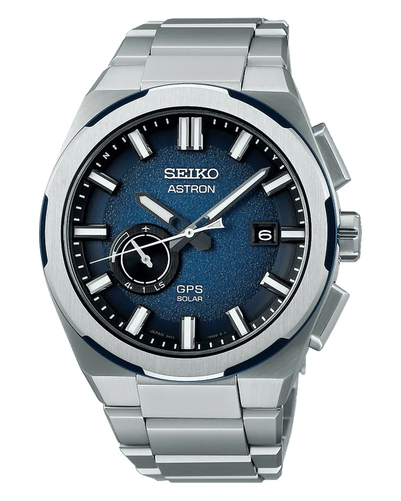Seiko Seiko Astron GPS Solar Chronograph Herrenuhr SSJ023J1 Blau