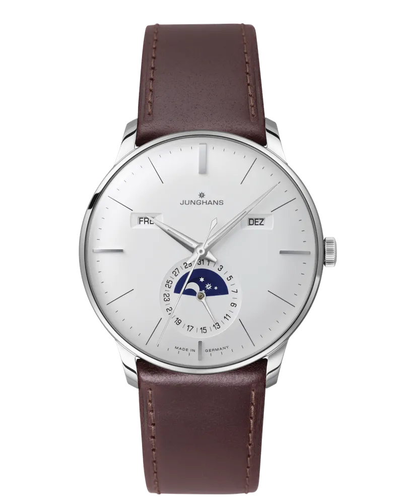 Junghans Meister Kalender Saphirglas Herrenuhr 027/4200.02 Weiß