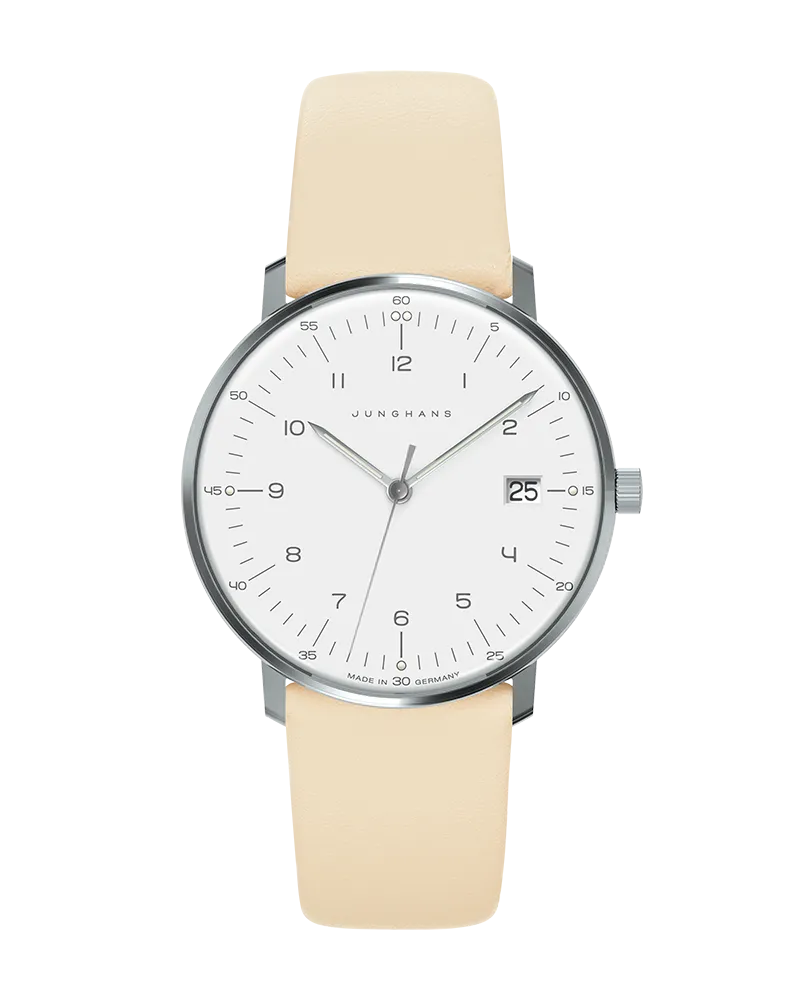Junghans max bill Damen Saphirglas Damenuhr 047/4252.02 Weiß