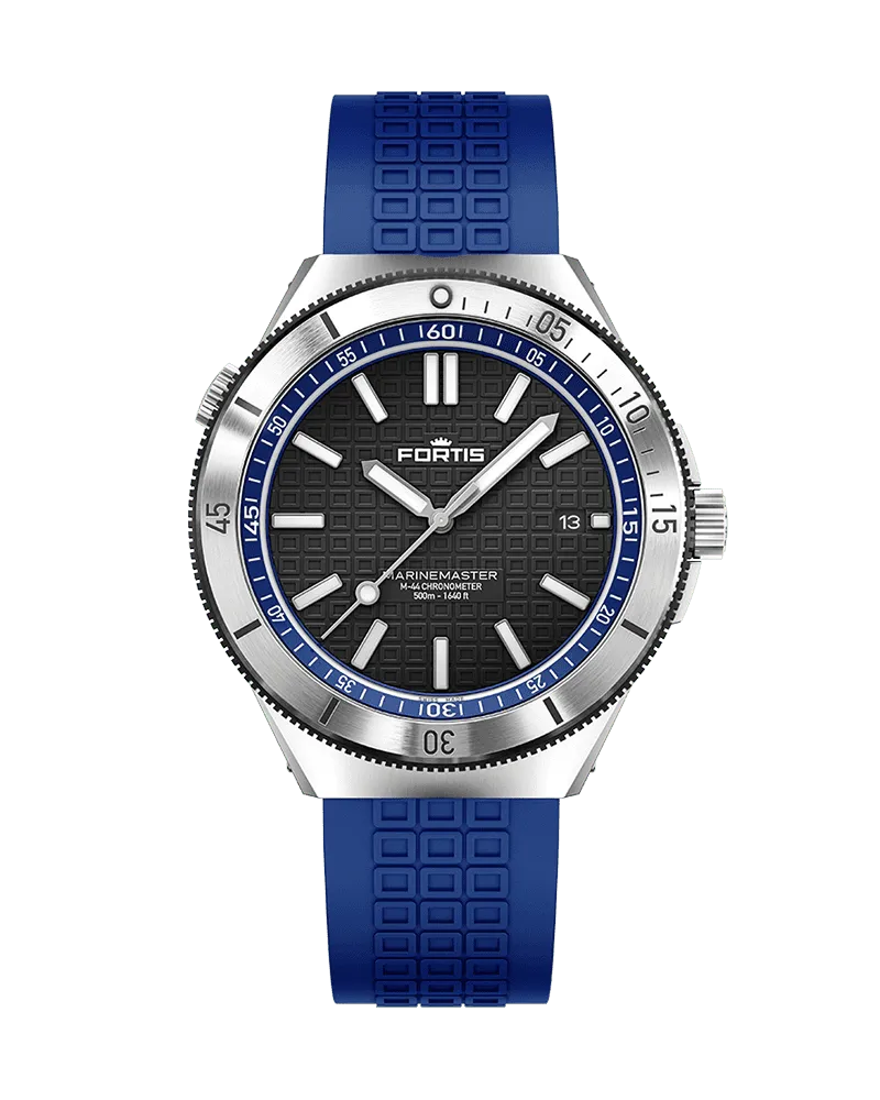FORTIS Marinemaster M-44 Ocean Blue Herrenuhr F8120021 Schwarz