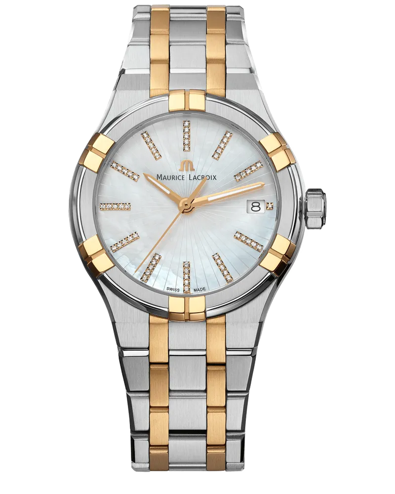 Maurice Lacroix Aikon Date Damenuhr AI1106-PVP02-170-1 Weiß