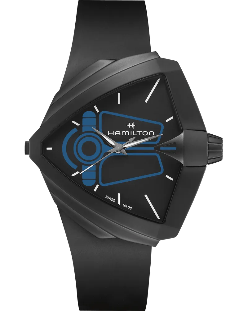 HAMILTON Ventura XXL Bright Dune Limited Edition Herrenuhr H24614330 Schwarz