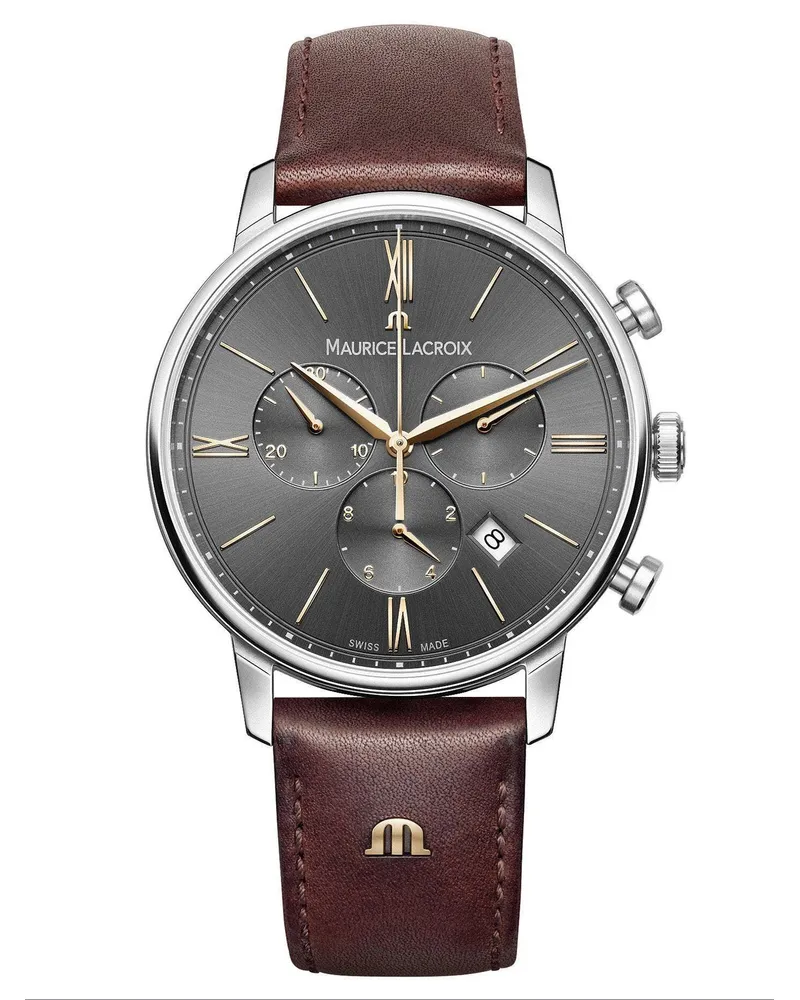 Maurice Lacroix Eliros Chronograph Date Herrenuhr EL1098-SS001-311-1 Grau