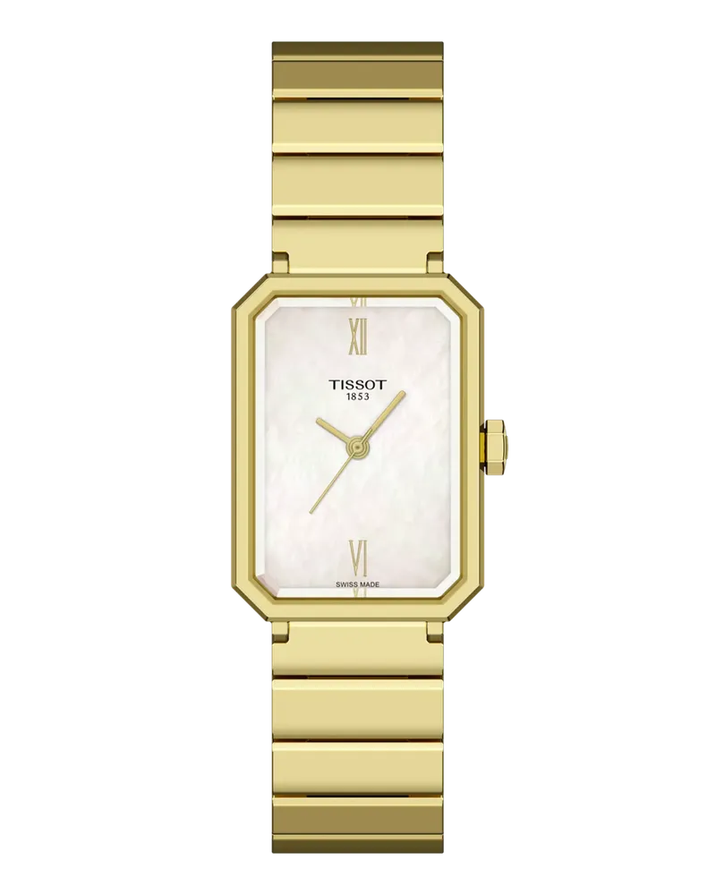 Tissot Tissot SRV 30mm, Schweizer Quarzwerk, Rechteckig Damenuhr T160.110.33.113.00 Weiß