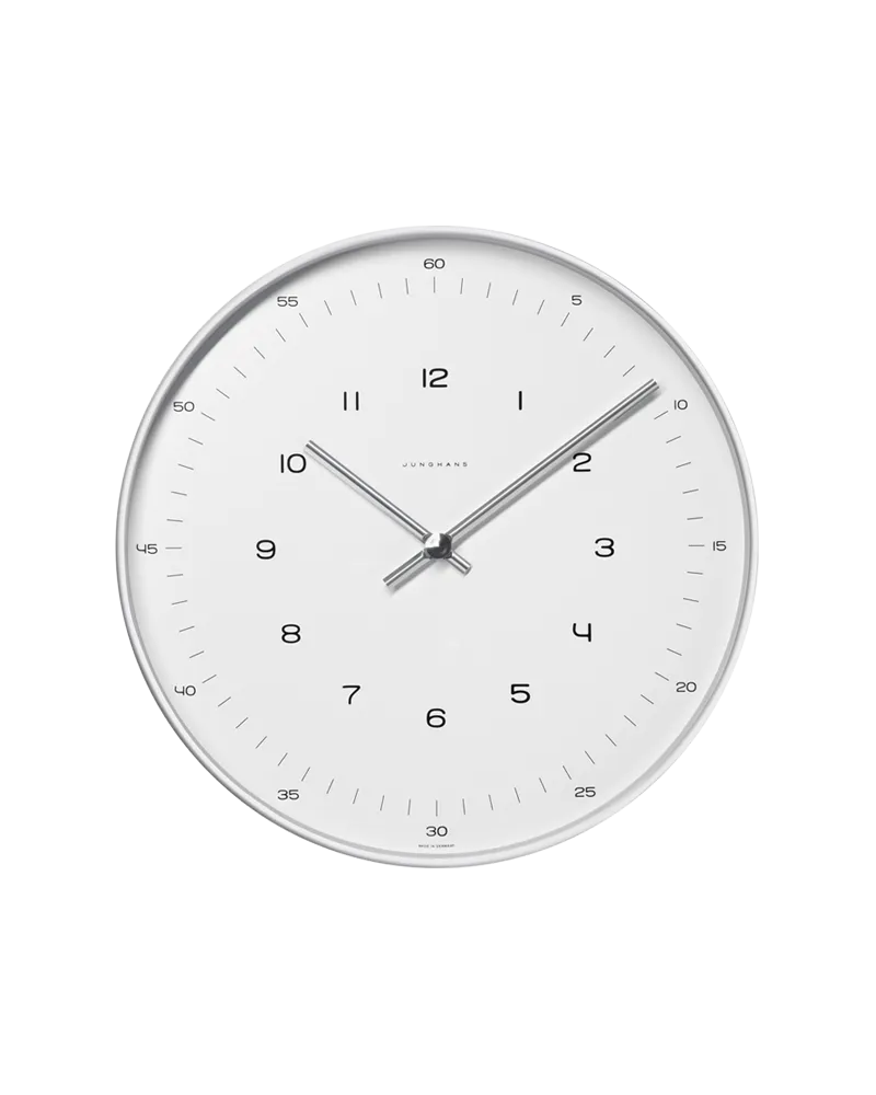 Junghans max bill Wanduhr Quarz 0367/6048.00 Weiß