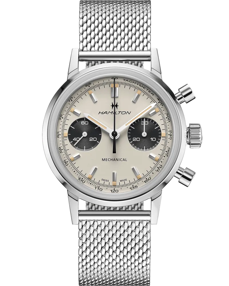 HAMILTON Intra-Matic Chronograph H Mechanical Herrenuhr H38429110 Weiß