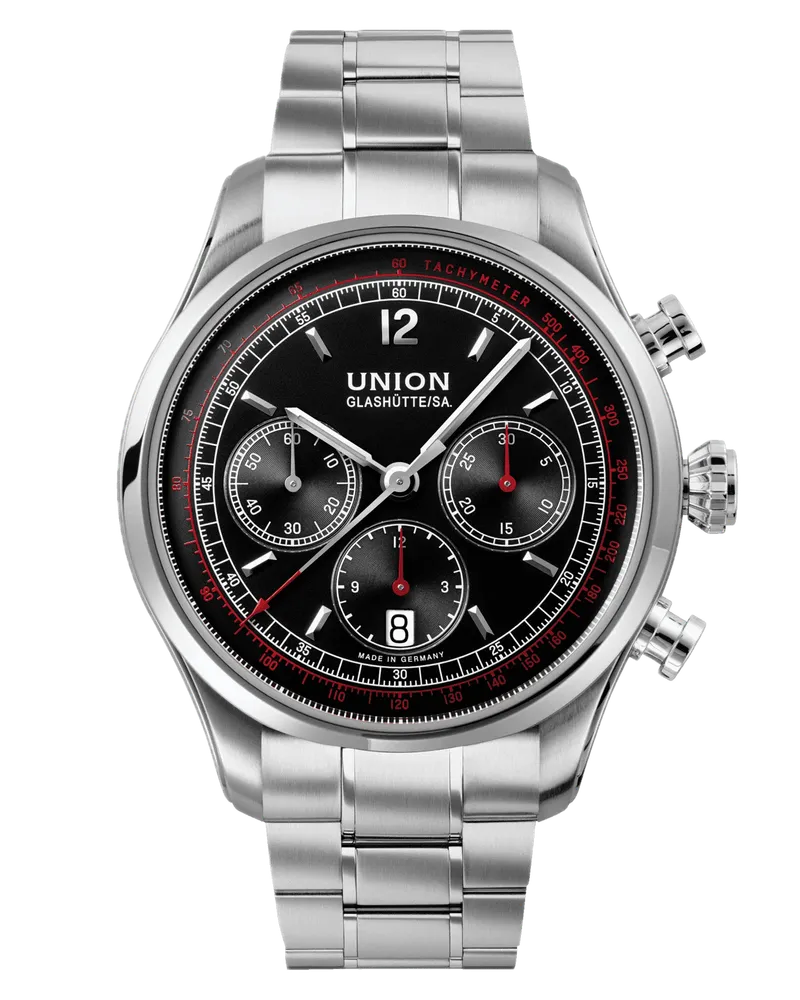 Union Glashütte Belisar Chronograph Herrenuhr D009.427.11.057.02 Schwarz