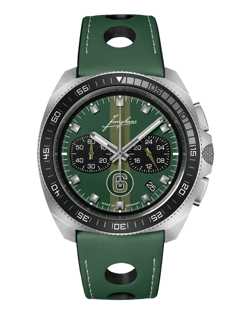 Junghans 1972 Chronoscope Sports Edition 2024 Herrenuhr 41/4467.00 Grün