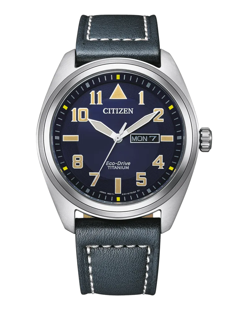 Citizen Titanium Herrenuhr BM8560-45LE Blau
