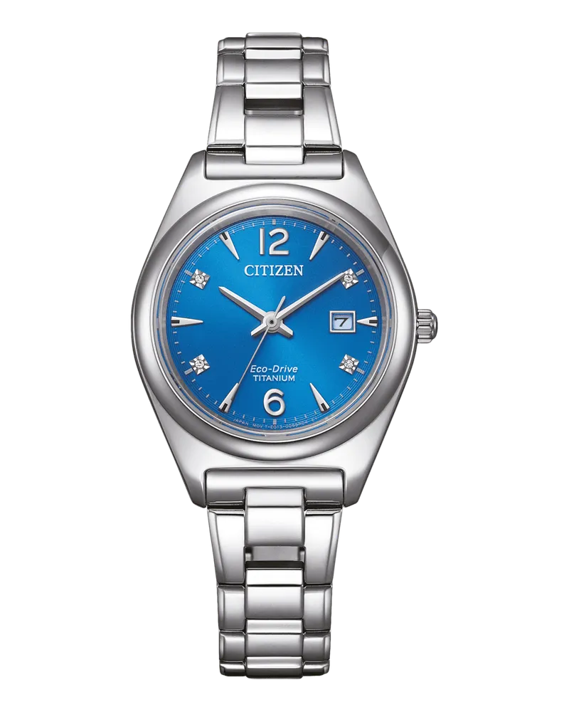 Citizen Eco-Drive Titanium Damenuhr EW2601-81L Blau