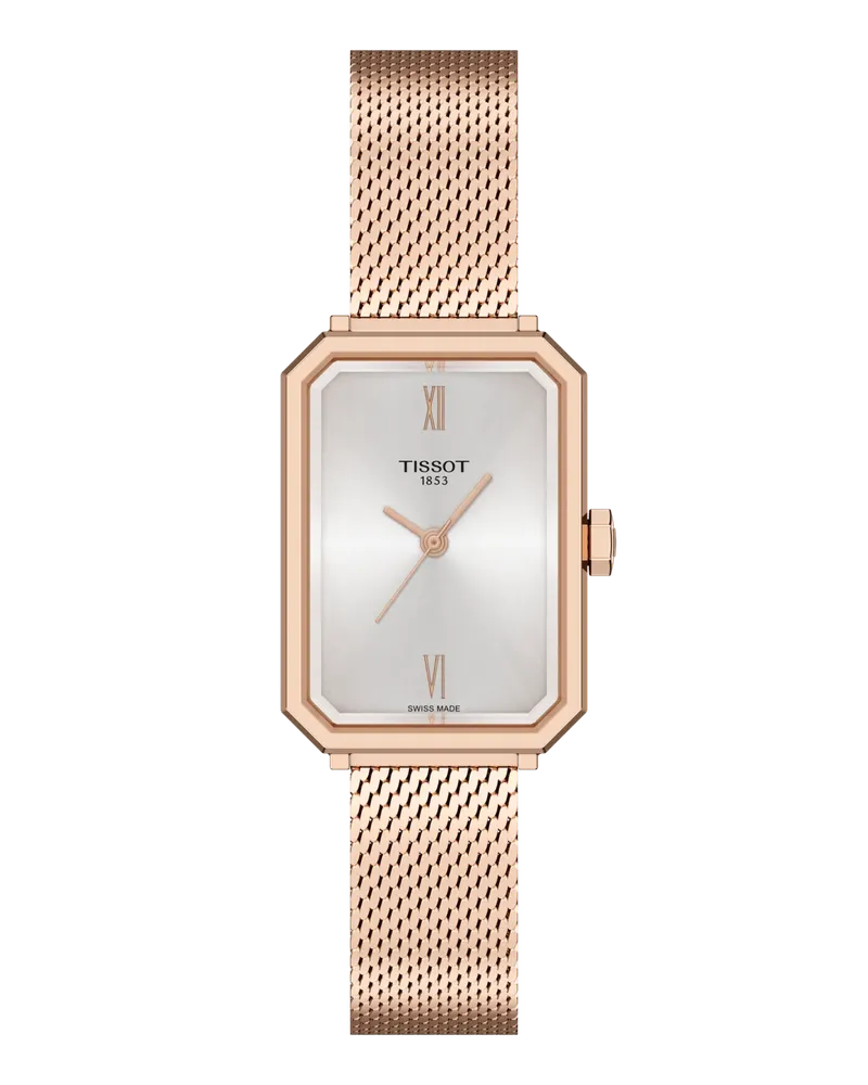 Tissot SRV Schweizer Quarzwerk, roségold, 30mm Damenuhr T160.110.33.033.00 Silber