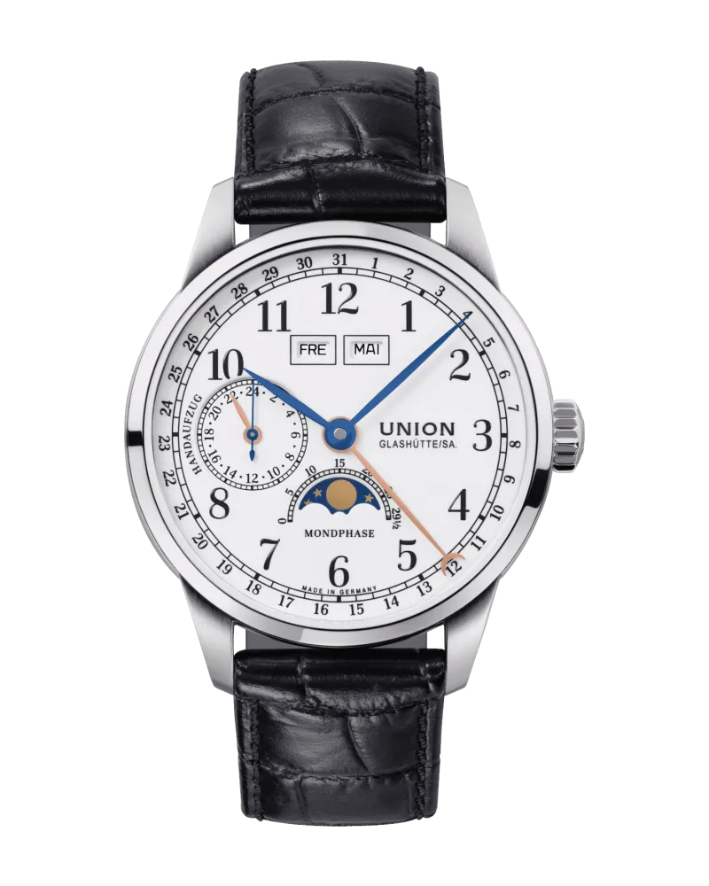 Union Glashütte 1893 Johannes Dürrstein Edition Herrenuhr D007.458.16.017.00 Weiß