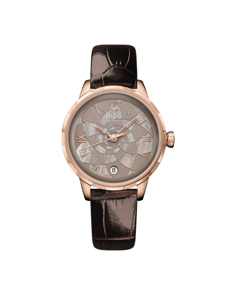 Mido Rainflower Automatik Damenuhr M043.207.36.168.00 Braun