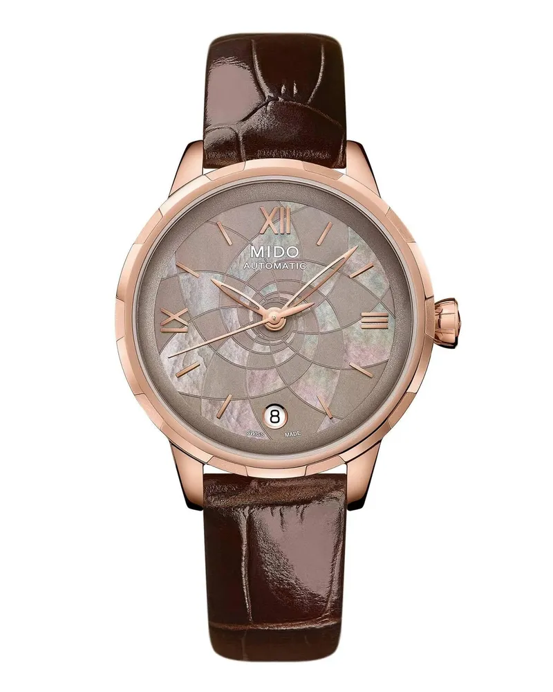 Mido Rainflower Automatik Damenuhr M043.207.36.168.00 Braun